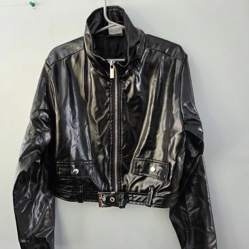Bride of Chucky Cosplay Faux Leather Jacket Tiffany Halloween Costume Sz Child M